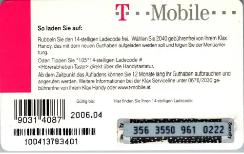 15568 - Österreich - T Mobile , Klaxistan