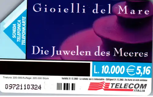 15593 - Italien - Gioeilli del Mare , Die Juwelen des Meeres , Thatcheria Mirabilis