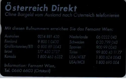 15594 - Österreich - Telefon Wertkarte