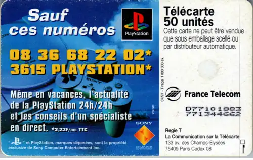 15657 - Frankreich - Playstation