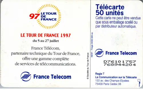 15659 - Frankreich - 1997 Le Tour de France