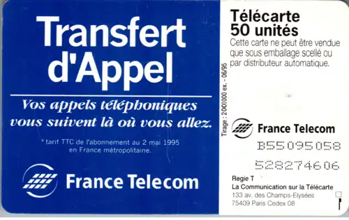 15664 - Frankreich - Transfert d'Appel