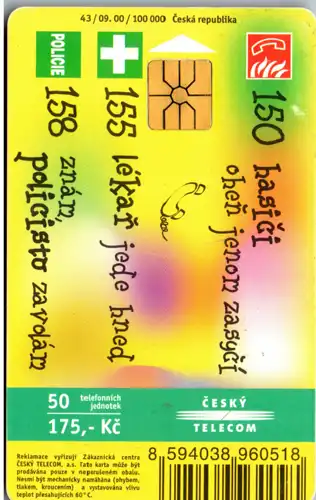 15673 - Tschechien - Hasici , lekar , policisto