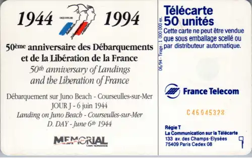 15676 - Frankreich - 1944 - 1994 , Liberation de la France