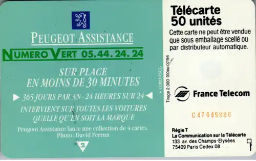 15681 - Frankreich - Peugeot Assistance