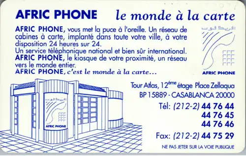 15691 - Marokko - Afric Phone