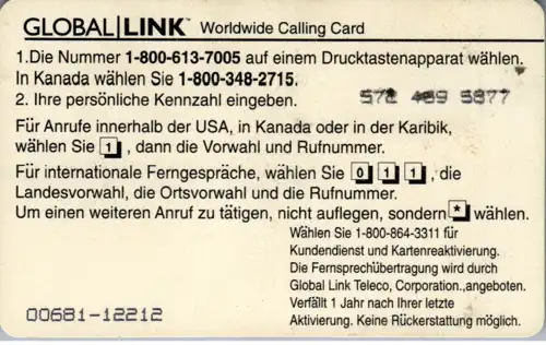 15755 - Deutschland - CA Ferntouristik , Global Link , Football