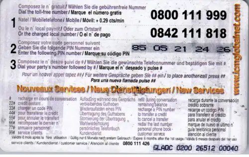 15765 - Schweiz - Gladiator , Prepaid Card