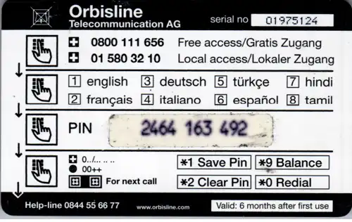 15769 - Schweiz - Orbisline