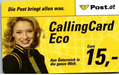 15772 - Österreich - Post.at , Calling Card Eco