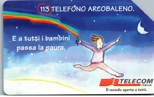 15789 - Italien - E a tutti bambini passa la paura , Telefono Arcobaleno