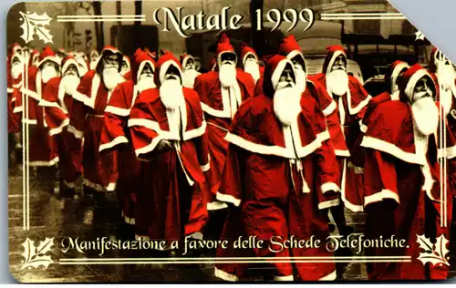 15795 - Italien - Manifestazione a favore delle Schede Telefoniche , Natale 1999