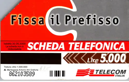 15842 - Italien - Fissa il Prefisso