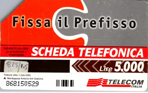 15844 - Italien - Fissa il Prefisso