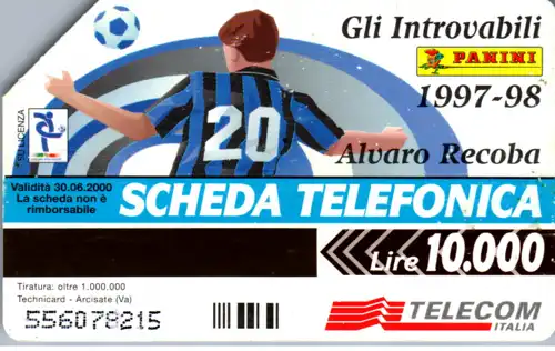 15845 - Italien - Panini , Alvaro Recoba , Inter , Football