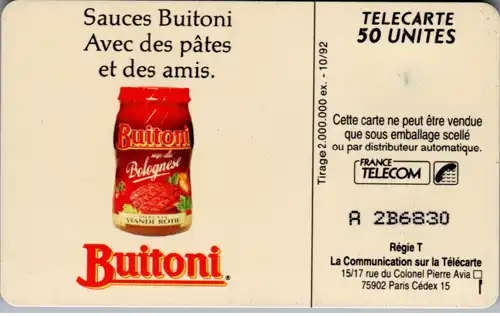 15923 - Frankreich - Buitoni , Vous invitez vos amis a diner?