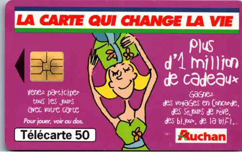 15937 - Frankreich - Auchan , La Carte qui Change la vie