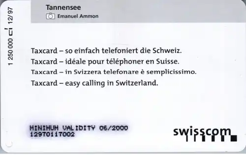 15943 - Schweiz - Tannensee