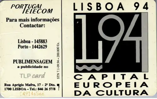 15971 - Portugal - Lisboa 94 , Capital Europeia da Cultura