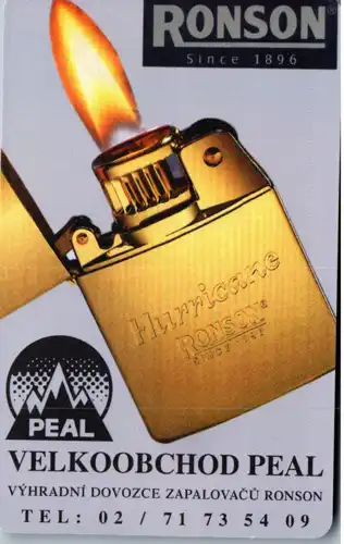 16000 - Tschechien - Ronson , Peal , Velkoobchod Peal , Feuerzeug