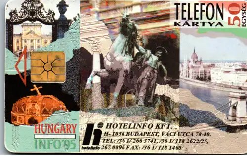 16007 - Ungarn - Ermäßigungskarte für Touristen , Hotelinfo KFT