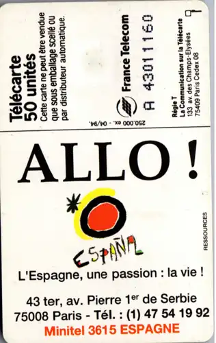 16015 - Frankreich - Hola , Allo