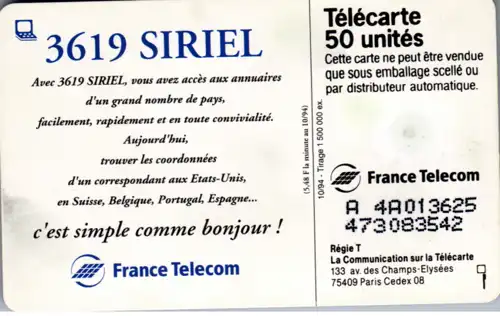 16035 - Frankreich - Siriel 3619