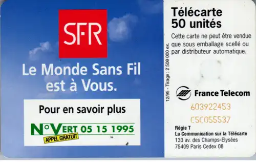 16049 - Frankreich - SFR , Et si vous telephoniez sans fil
