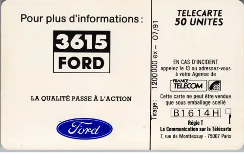 16059 - Frankreich - Ford Fiesta , 3615