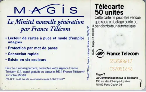 16101 - Frankreich - Magis , Le Minitel par France Telecom