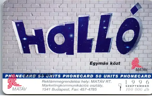 16103 - Ungarn - Hallo