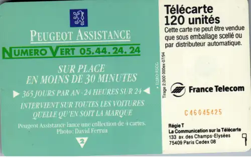 16111 - Frankreich - Peugeot Assistance