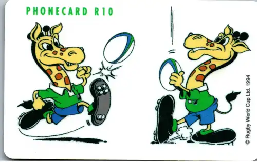 16130 - Südafrika - Comic , Rugby World Cup Giraffe