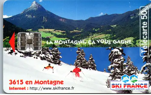 16158 - Frankreich - 3615 en Montagne , Ski