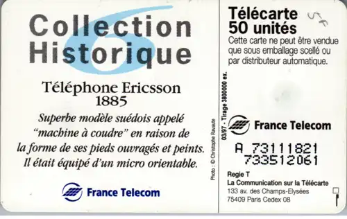 16159 - Frankreich - Collection Historique , Telephone Ericsson 1885