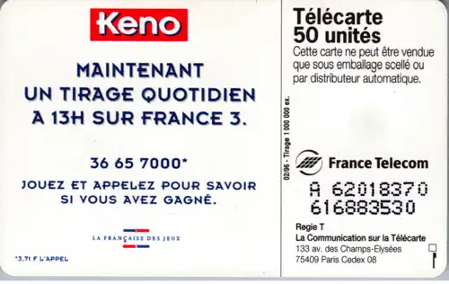 16164 - Frankreich - Keno