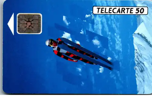 16178 - Frankreich - Pour les XVI Jeux Olympiques d' hiver , Skisprung