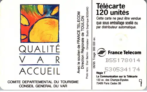 16184 - Frankreich - Trentenaire Chateauvallon 1995 , Qualite Var Accueil