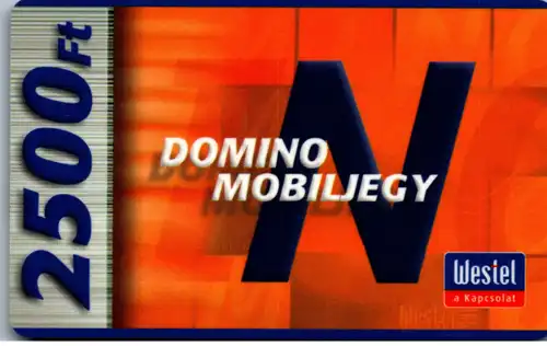 16186 - Ungarn - Domino Mobiljegy , Westel
