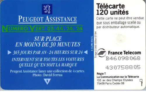 16199 - Frankreich - Peugeot Assistance