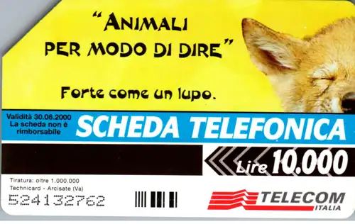 16205 - Italien - Animali per Modo di Dire , Forte come un lupo