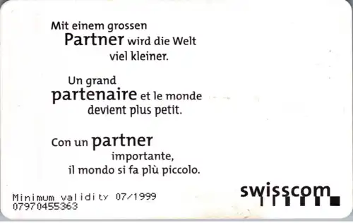 15388 - Schweiz - Swisscom Taxcard