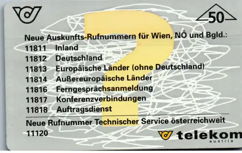 15391 - Österreich - Telekom Auskunftnummern