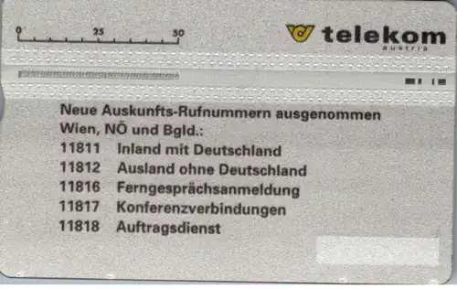 15391 - Österreich - Telekom Auskunftnummern