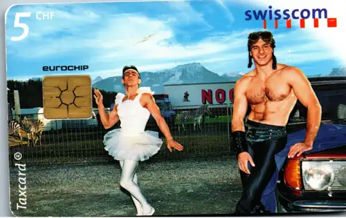15395 - Schweiz - Swisscom Taxcard , Pas de deux im Zirkus Nock