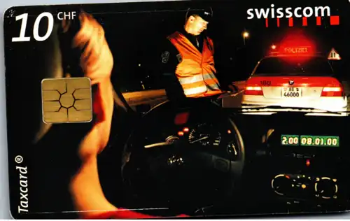 15399 - Schweiz - Swisscom Taxcard , Polizeikontrolle Wettingen