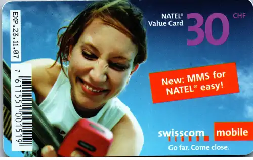 15403 - Schweiz - Swisscom Taxcard , mobile , MMS for Natel , easy , Value Card