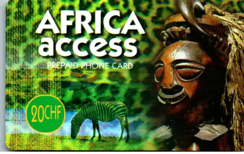 15405 - Schweiz - Africa access , prepaid Phone Card