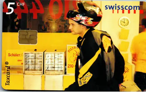 15424 - Schweiz - Swisscom Taxcard , Pizzakurier Baden