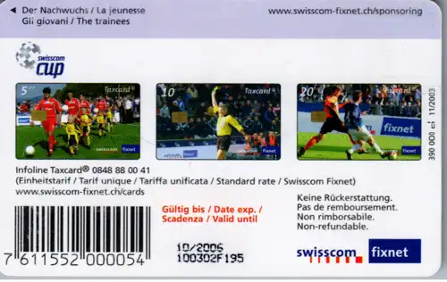 15462 - Schweiz - Swisscom Fixnet Taxcard , Der Nachwuchs